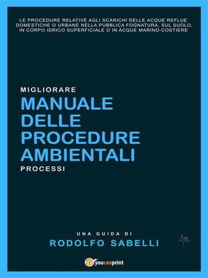 cover image of Manuale delle procedure ambientali